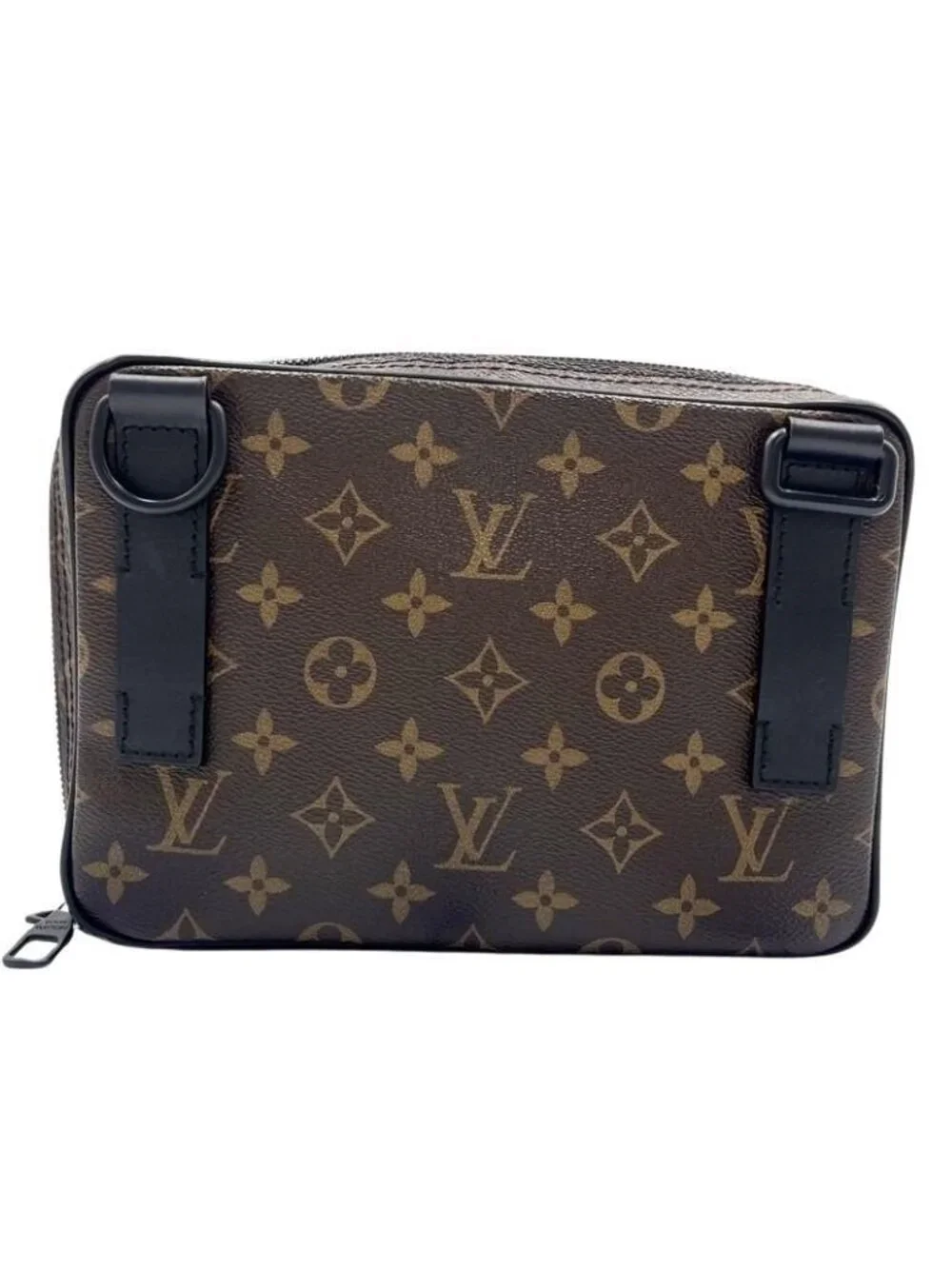 Louis Vuitton Shoulder Bag Utility Front Brown Black Monogram